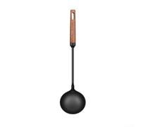 per attrezzo Cucina Wok Ferro Nitrogenato 40cm Lungo per attrezzo(Ladle) | Impugnatura ergonomica, protegge dal per calore, lunghezza 38cm, presa per sicura, riduzione fatica mano