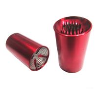 per attrezzo Punta Stecca 2in1 Alluminio Levigatura per attrezzo | Funzione ago e levigatura, design compatto, manutenzione per versatile, per facile da usare, risultato professionale(Red)