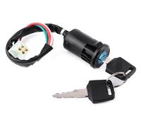 Per ATV Go Kart Quad Dirt Bike Moto Interruttore Avviamento Serrature Porte Cilindro Accensione 4 Fili Chiave Filo Moto Accensione Blocco(A)