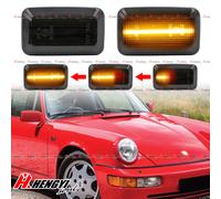 Per Audi 80 90 100 200 A6 S6 V8 Coupe B2 FRECCE LATERALI FUME PROGRESSIVE A LED