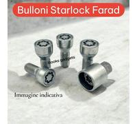 For Audi 100 Kit Bulloni Antifurto Starlock Farad per Cerchi Acciaio Orig