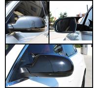 Per Audi A3 8P Specchio Retrovisore Laterale Stile Bat Nero Lucido 2 Pezzi 20...