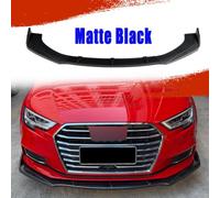 PER AUDI A3 8V 13-20 SPOILER LAMA SOTTO PARAURTI ANTERIORE NERO OPACO SPLITTER