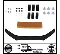 Per Audi A3 Hb 3D 5D SD 8V 2012-2020 Anteriore Cofano Deflettore Nero ABS