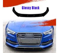 PER AUDI A3 S LINE S3 8V PRE-LCI 13-16 FRONT SPOILER LAMA SOTTOPARAURTI SPLITTER