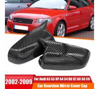 Per Audi A3 S3 8P 05-08 A4 S4 B6 B7 8E 8H A6 S6 C6 Auto Retrovisore Copertura Dello Specchio Laterale Tappo Ala Porta Esterna Copertura Dello Specchio Retrovisore