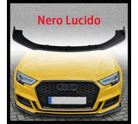 PER Audi A3 S3 8V 12-19 FRONT SPOILER LIP SPLITTER LAMA SOTTO PARAURTI ANTERIORE