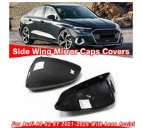 PER AUDI A3 S3 8Y 21-26 COPRI CALOTTE SPECCHIETTI RETROVISORI CON LANE ASSIST