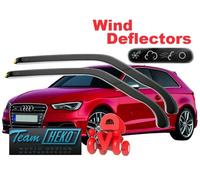 Per AUDI A3 SPORTBACK V8 2013 - 2020 3.porte Deflettori aria 2.pz HEKO 10242