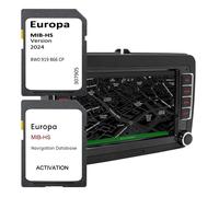 Per Audi A345 S345 RS345 Q25 SQ25 RSQ25 Veicolo GPS Scheda SD Aggiornamento Europa Mappe 2024 Versione MIB-HS Scheda di Attivazione di Navigazione