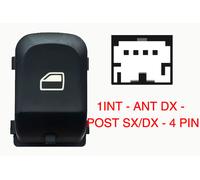 Per Audi A4 10/07 03/12 Pulsante Alzacristalli Anteriore Dx Porta Pos Sx=Dx 4pin