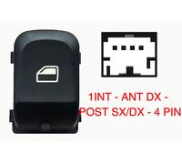Per Audi A4 Allroad 4/09>3/12 Pulsante Alzacristalli Ant Dx Porta Pos Sx=Dx 4pin
