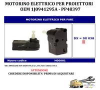 Per Audi A4 dal 02/2012-08/2015 Motorino Elettrico per Proiettori Fari