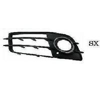 Per Audi A4 S-Line 11/07>12/11 Griglia Fendinebbia Sx Bordo Cromato con Feritoia