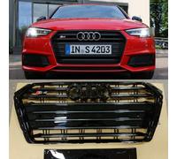 Per Audi A4 S4 2015 + B9 griglia radiatore griglia anteriore effetto S4 nero ...