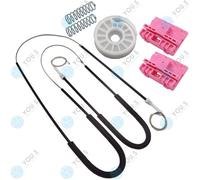 Per Audi A6 (4F2,C6) Elettr. Set Riparazione Alzacristalli Seilzug - Frontale Dx