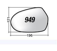Per Audi A6 Allroad da 2012 Vetro di Ricambio Dx per Specchio Retrovisor 196x121