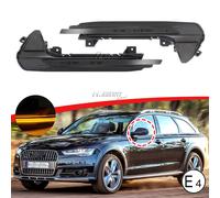 PER AUDI A6 C7 S6 RS6 COPPIA FRECCE LATERALI FUME' PROGRESSIVE A LED FUME’