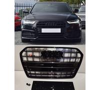 Per Audi A6 S6 2015 + C7 griglia radiatore griglia anteriore effetto S6 nero ...