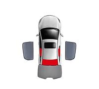 Per Audi A6L C7 2012-2018, Tenda Magnetica Speciale Per Finestra Parasole In Rete Ombra Completamente Coperta(Rear 3 windows)