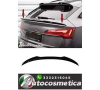 Per Audi Q5 FY 2018+ Sportback spoiler ala baule nero lucido centrale posteriore