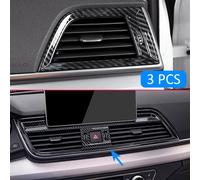 Per Audi Q5 FY SQ5 LHD 2017 2018 2019 2020 fibra di carbonio interni cruscotto copertura sfiato aria bordi