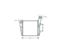 Per Audi Q7 2005-2009 Radiatore Intercooler Destro 7L6145804