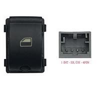 Per Audi TT 05.2006>05.2010 Pulsante Alzacristalli Porta Anter Dx Pos.Sx=Dx 4pin