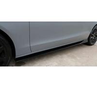 PER AUDI TT 8J ABS FLAPS SOTTO MINIGONNE LUCIDO SPLITTER IN ABS NERO