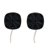 per Audio Auto Kit tweeter a cupola nera super potente, 2 pezzi, 12 V, 4 Ω, 500 W, piccolo altoparlante rotondo audio stereo musicale universale