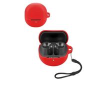 Per auricolari SoundPEATS Air5 wireless, custodia in silicone morbido con cordino, delicato sulla pelle e resistente, rosso