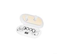 Per auricolari wireless 3 in 1 che offrono clip per l'orecchio in-ear e opzioni di adattamento per casi di utilizzo dinamico tra cui esercizio fisico e lavoro a distanza (bianco)