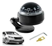 Per auto con inferiore, per bussola, cruscotto auto regolabile e visione notturna per la ricerca della direzione, colore nero regolabile palla visione notturna