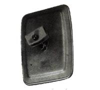 PER AUTOCARRO COPPA SPECCHIO RETROVISORE NERO CON MORSETTO A PALL.230x180