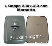 Per Autocarro OM Tigrotto Coppa Specchio Retrovisore Nera 230x180 con Morsetto