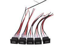 Per autoveicoli RV 2 Pin Switch W/Wire 5 Pz/lotto Rotondo Interruttore A Bilanciere ON Off SPST Mini Interruttori A Levetta 12V Motore Interruttore Accensione Starter(A7)