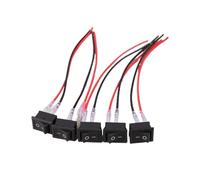 Per autoveicoli RV 2 Pin Switch W/Wire 5 Pz/lotto Rotondo Interruttore A Bilanciere ON Off SPST Mini Interruttori A Levetta 12V Motore Interruttore Accensione Starter(A2)