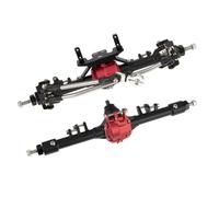 Per Axial 90027 90028 CC01 Per LCG Per SCX10 II 90046 90047 1/10 RC Crawler Car Per Telaio Parte CNC Anodizzazione Assale Anteriore Posteriore Dritto Assale RC(Black)