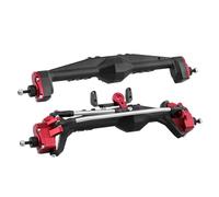 Per Axial Per Capra 1.9 Per UTB AXI03004 Per Buggy F9 Per Wraith 90018 RR10 1/10 RC Crawler Parte Dell'assale Portale Anteriore Posteriore Interamente Metallo Ricambi Assi RC(Red,1set)