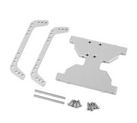 Per Axial Per Capra 1.9 Per UTB F9 AXI03004 1/10 Alluminio Per Piastra Paramotore Telaio Piastra Trasmissione In Metallo Parti Di Aggiornamento Per Cingolati RC Accessorio Per Auto RC(Silver)