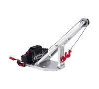 Per Axial Per Capra 1.9UTB Trail Per Buggy 1/10 Verricello In Alluminio Per Camion/carro Attrezzi Kit Braccio Gru RC CrawlerUpgrade Parts Accessorio Per Auto RC(Silver)