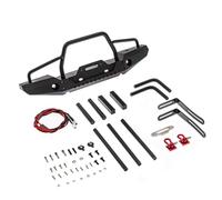 Per Axial Per Defender Per TRX-4 D90 D110 Per SCX10 90046 1/10 RC Crawler Car Paraurti Anteriore In Metallo Con Luce Parti Aggiornamento Accessori Riparazione Accessori