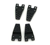 Per Axial Per SCX10 1/10 4 Pezzi In Alluminio Ammortizzatore Torre Sollevamento Inferiore Supporto Regolazione RC Crawler Auto Parti Ricambio Aggiornamento Parti Riparazione RC(Black)