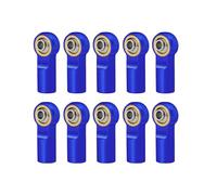 Per Axial Per SCX10 D90 Per TRX4 Per TRX6 Per Tamiya CC01 1/10 10 Pz Metallo M3 M4 Collegamento Tie Rod End Giunto Ammortizzatore Parti Modifiche RC(Blue,M4)