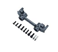 Per Axial Per SCX10 I II 90046 90047 1/10 RC Crawler Car Metallo Alluminio Anteriore Posteriore Paraurti Supporto Trave Parti Di Montaggio Accessori(Gray,Front)