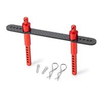 Per Axial Per SCX10 II 90046 1/10 In Alluminio Anteriore/Posteriore Del Corpo Post Monti Auto Borsette Colonna Con Clip RC Crawler Parti Di Automobili Rc Decora Accessori