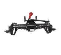 Per Axial Per SCX10 II 90046 90047 D90 1/10 RC Per Rock Crawler Assale Portale Anteriore E Posteriore In Lega Di Alluminio CNC Anodizzato Assale RC(Black,Front Axle)