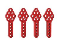 Per Axial Per SCX10 II 90046 90047 D90 D110 Ammortizzatore In Metallo Montaggio Regolare L' Per Altezza Angolo Del Supporto 1/10 RC Crawler Parte Di Aggiornamento RC Modifiche(Red)