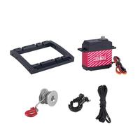 Per Axial Per Scx10 Ii Per Capra Per Tgh Rails Per Lcg 1/10 Rc Crawler Sterzo Verricello Doppio Servo Montaggio Asse Comp Telaio Kit Parti Aggiornamento Accessori Modellismo RC