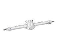 Per Axial Per SCX10 II Per Vanquish VS4-10 1/10 RC Crawler Per Rock Truck Parte Pezzo Di Costruzione In Alluminio Asse Offset Asse Dritto Set Assale RC(Silver,Rear Axle)
